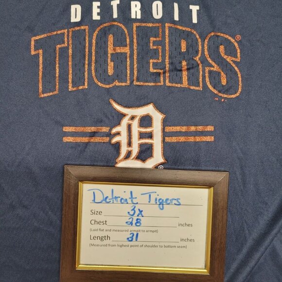 Majestic Detroit Tigers MLB Baseball Major League Tags Womens Plus 3X Lace Up - Picture 8 of 9